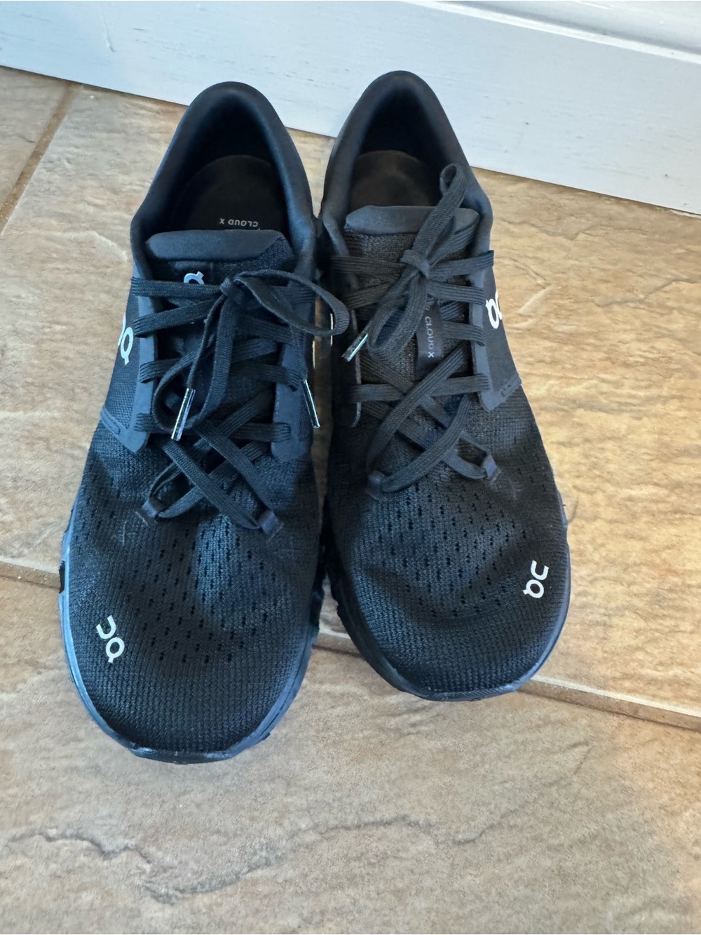 On Running Men's Cloud X Lightweight Black Running Shoes